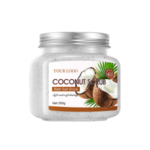 Coconut bath salt scrub