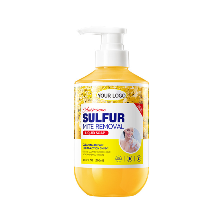 Sulfur mite removal liquid soap