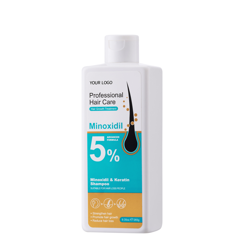 Minoxidil and keratin shampoo