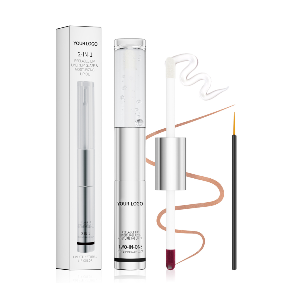 2-IN-1 PEELABLE LIP LINER LIP GLAZE & MOISTURIZING LIP OIL