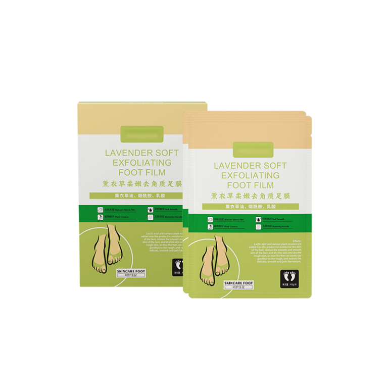 Lavender exfoliating mask to remove dead skin and calluses