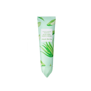 Aloe vera hand cream, improves roughness and brightens skin tone.