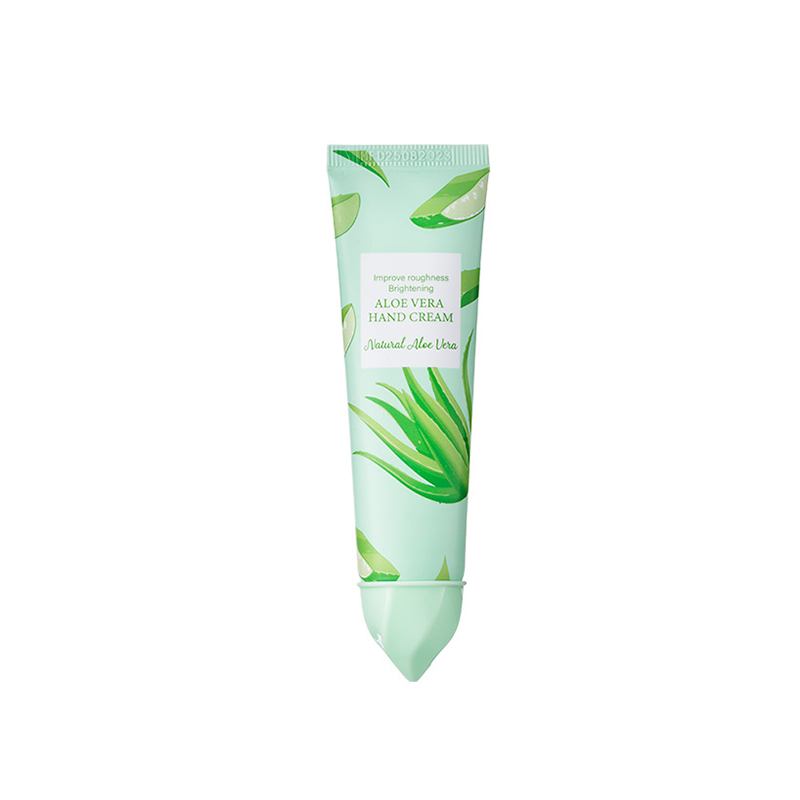 Aloe vera hand cream, improves roughness and brightens skin tone.