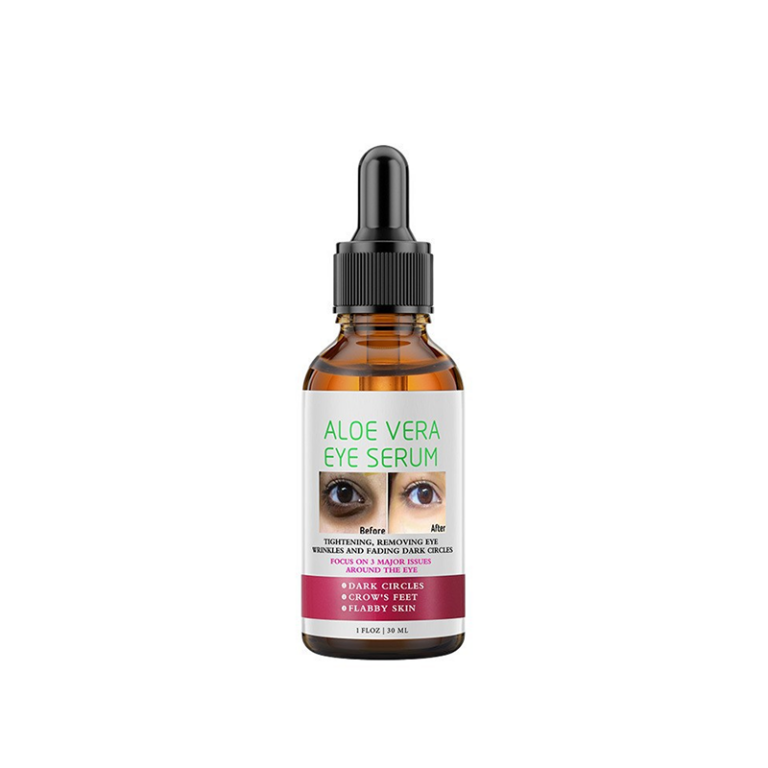 Aloe vera eye serum, tightens and reduces dark circles.