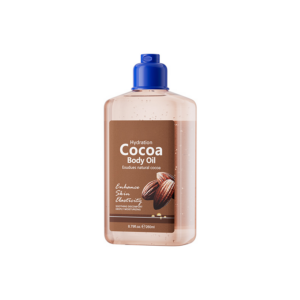 Cocoa body oil,  improves skin elasticity.