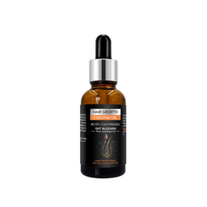 Hair growth oil, cold-pressed biotin, DHT blocker