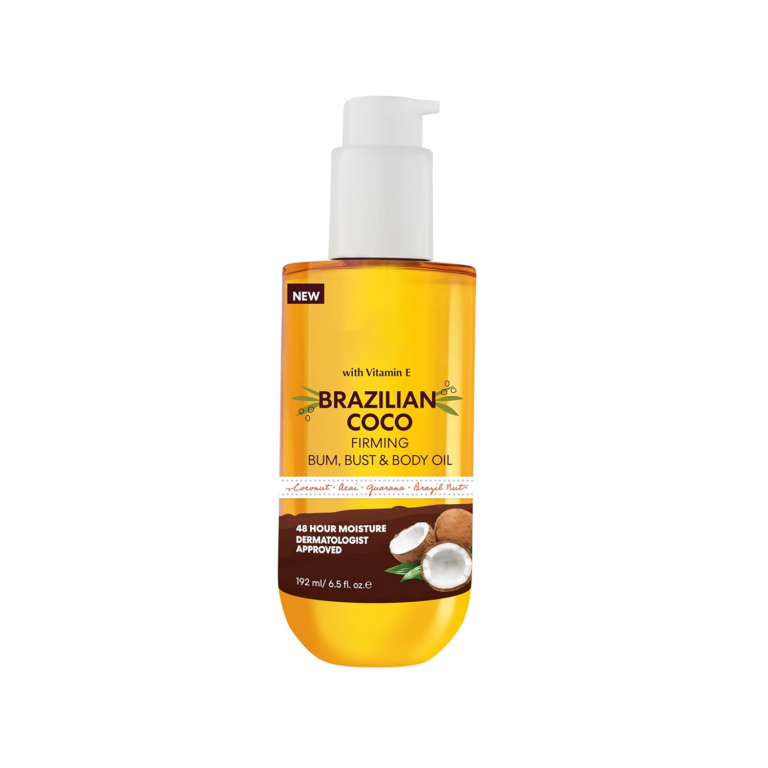 Coconut Oil Formula Brazilian Coco Firming Body Oil with Vitamin E