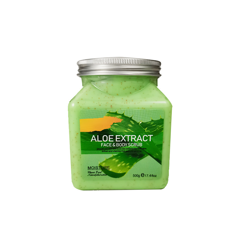 Aloe vera extract facial and body scrub