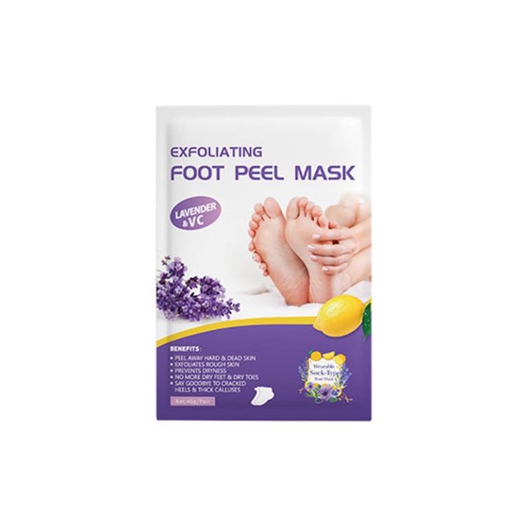 Exfoliating foot peel mask