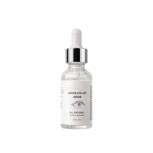 Coffee eye lift serum, all-natural and organic.