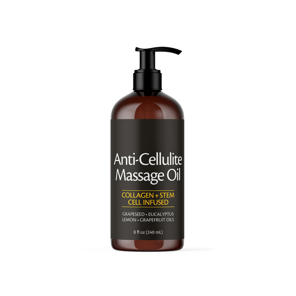 Anti-cellulite massage oil, collagen + stem cell infusion