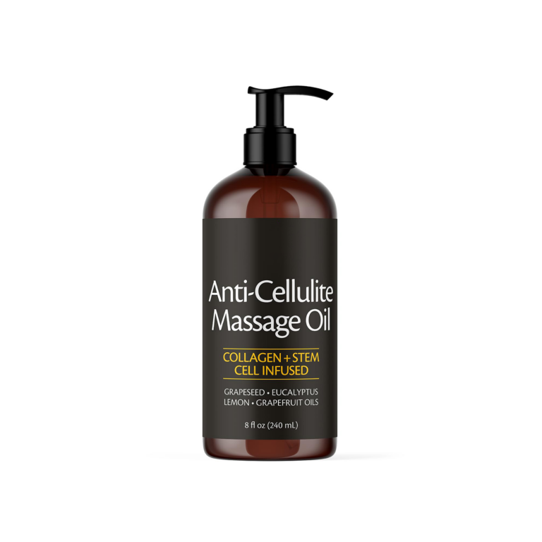 Anti-cellulite massage oil, collagen + stem cell infusion