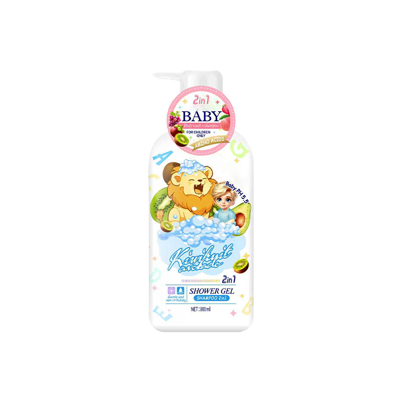 2-in-1 baby body wash and shampoo, non-irritating, baby pH 5.5