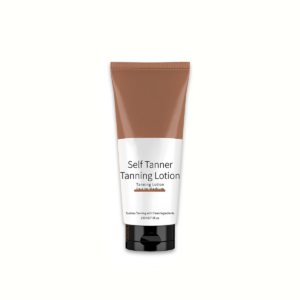 Self-tanning lotion, suitable for light to medium skin tones.