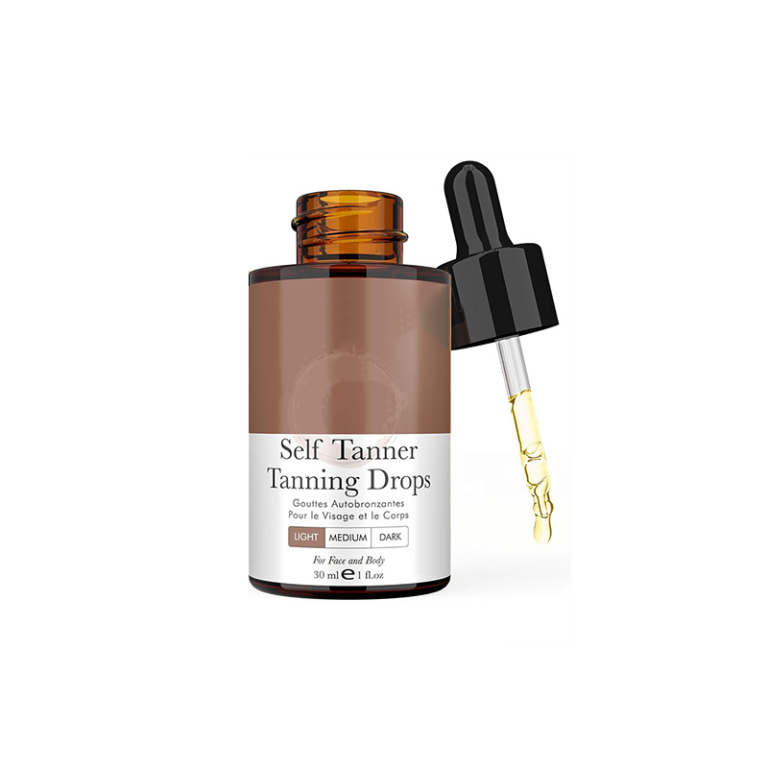 Self-tanning drops, automatic tanning drops for face and body