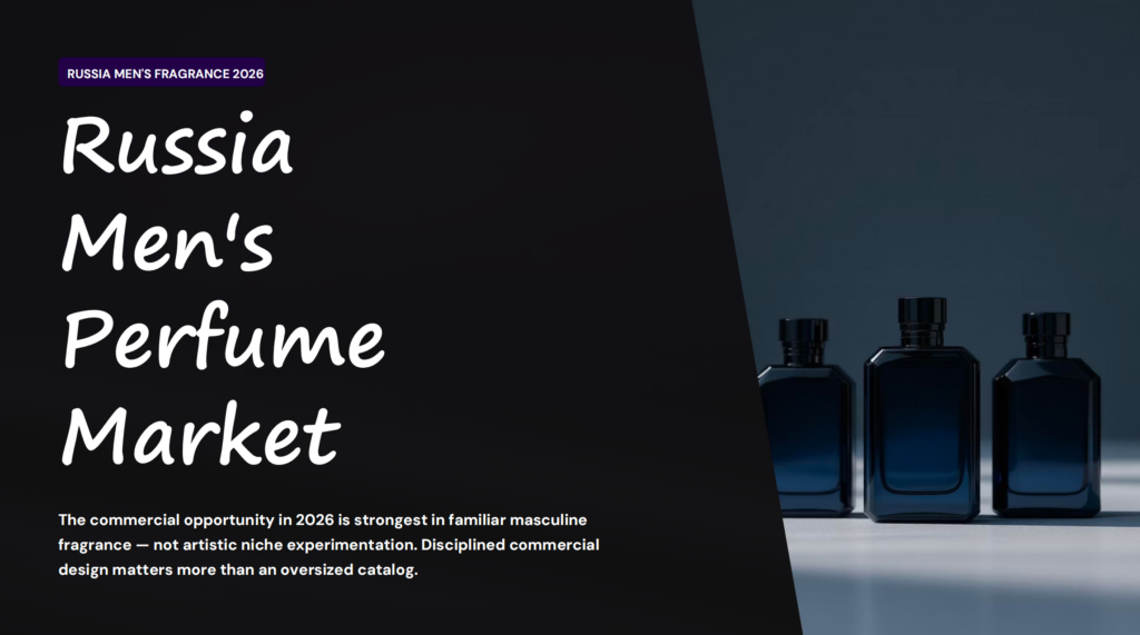 Russia Men’s Perfume Market 2026: Scent Trends, SKU Strategy, and Launch Guide