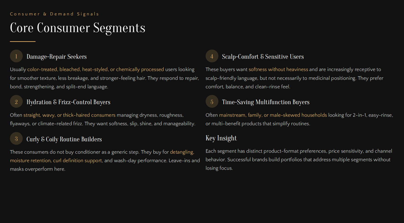 Core Consumer Segments