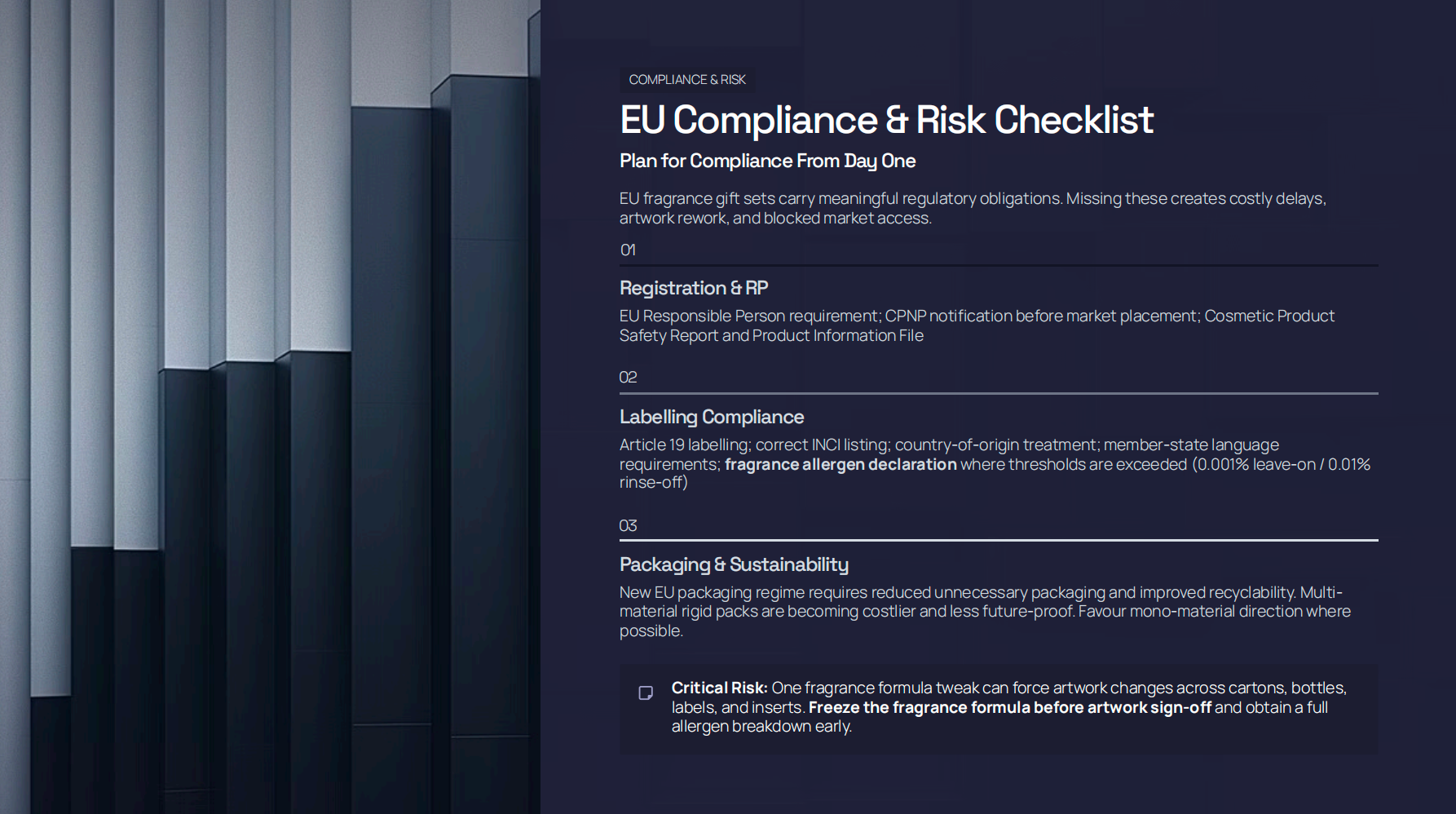 EU Compliance & Risk Checklist