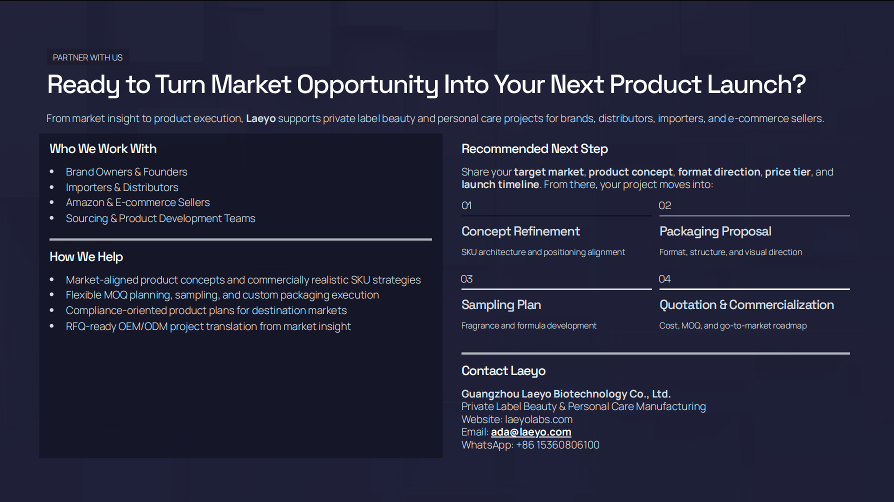 Ready to Turn Market Opportunity Into Your Next Product Launch?