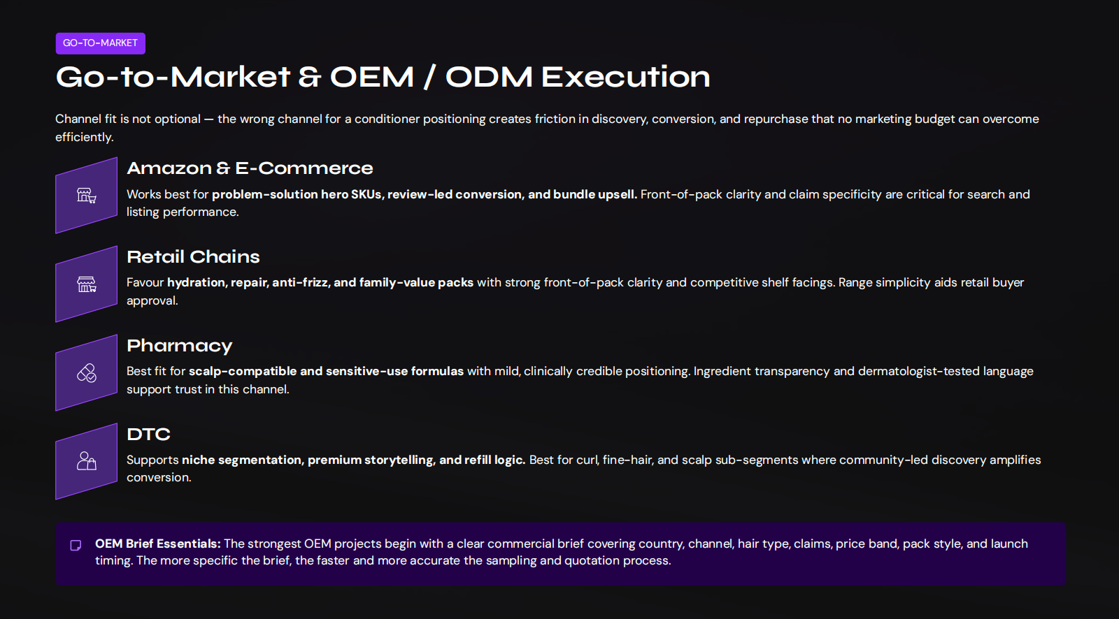 Go-to-Market & OEM / ODM Execution
