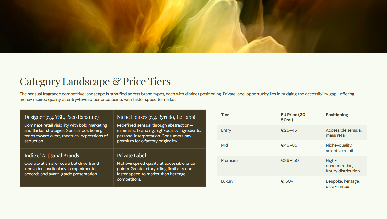 Category Landscape & Price Tiers