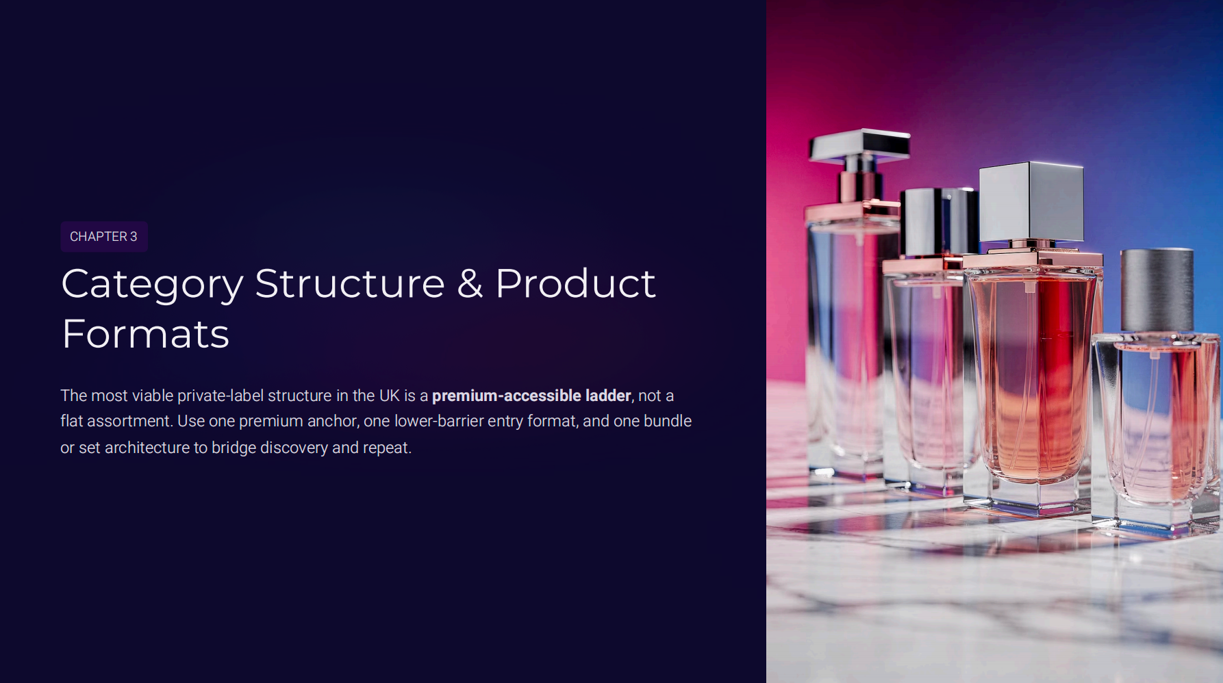 Category Structure & Product Formats