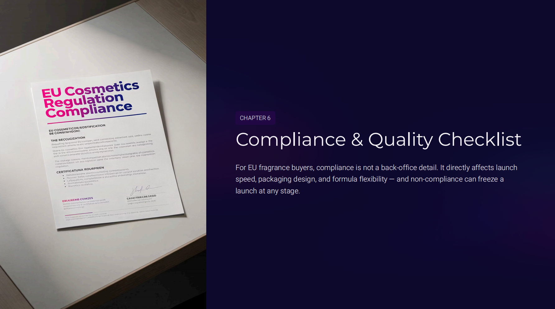 Compliance & Quality Checklist