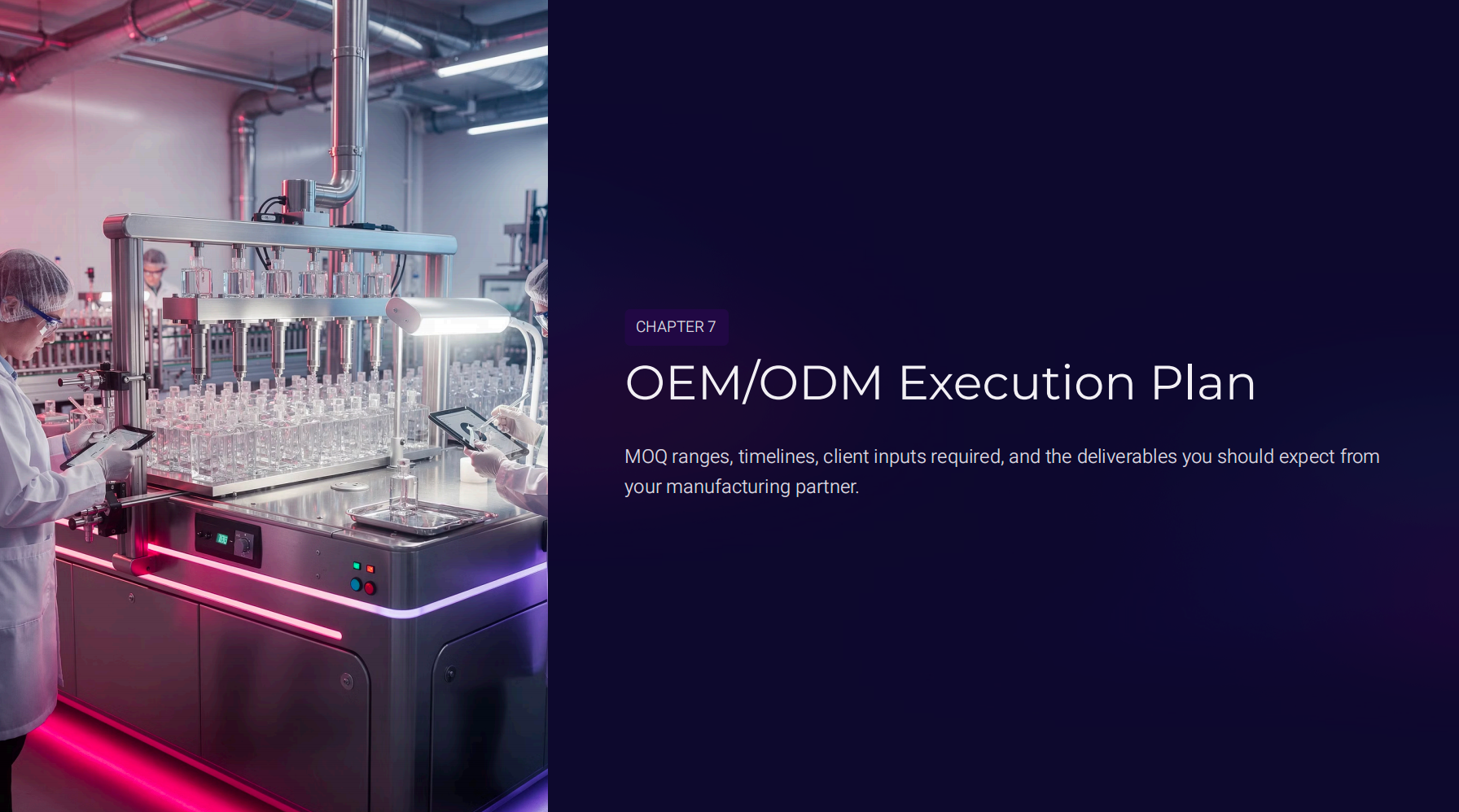 OEM/ODM Execution Plan