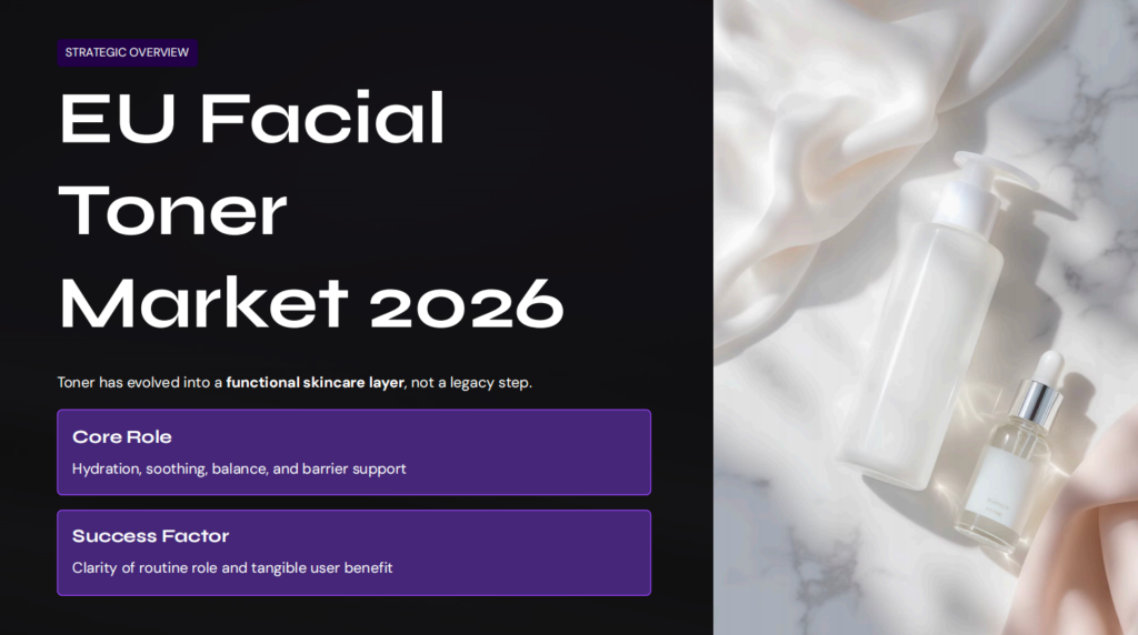 EU Facial Toner Market Report 2026: Hydrating, Soothing, and Barrier-Support Opportunities